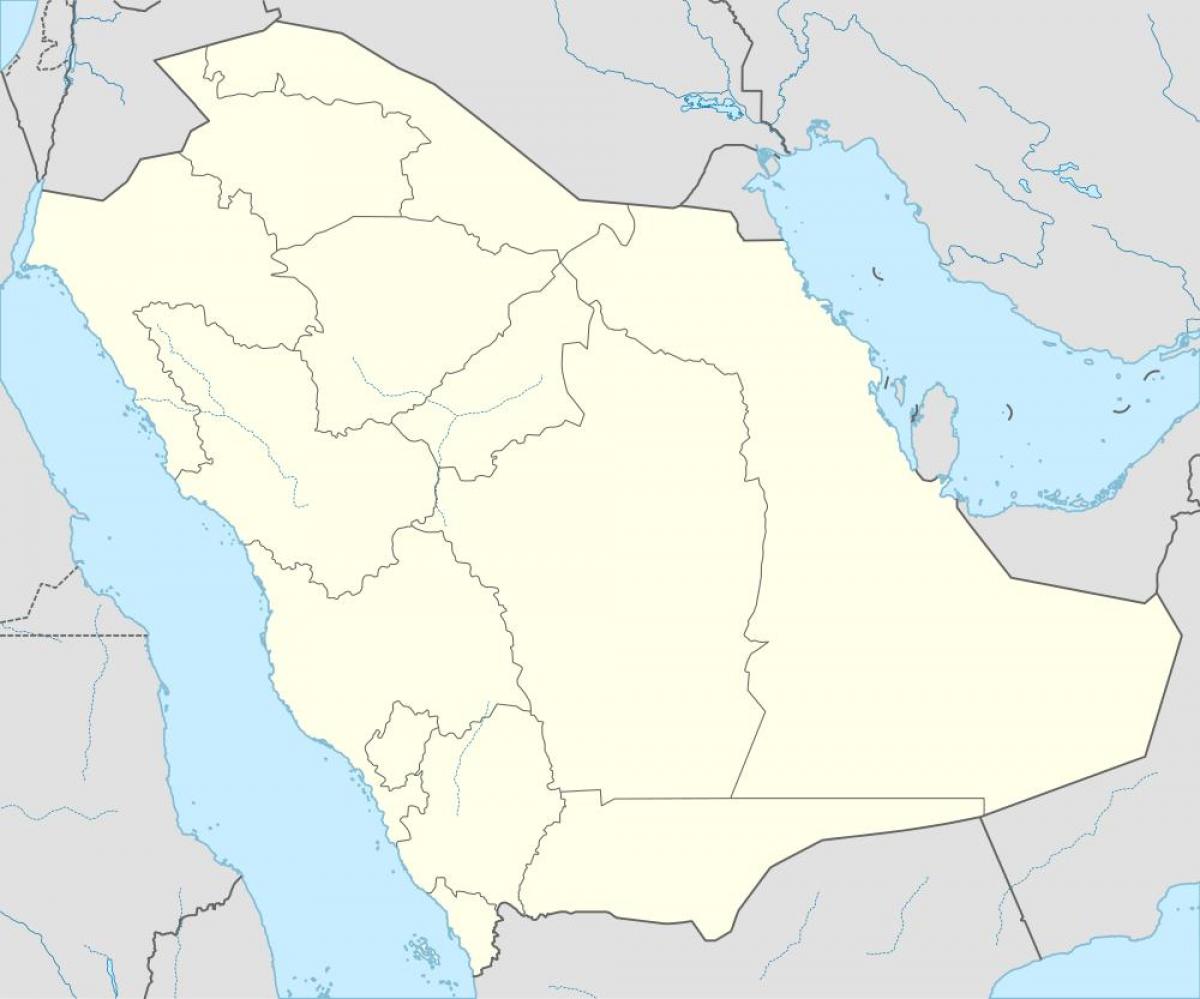 Mapa de Arabia Saudita en