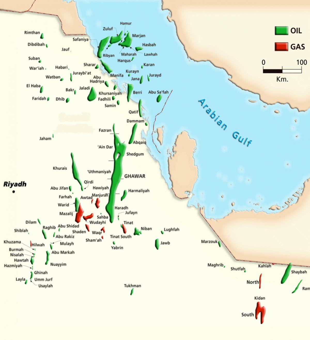 Mapa de manifa Arabia Saudita