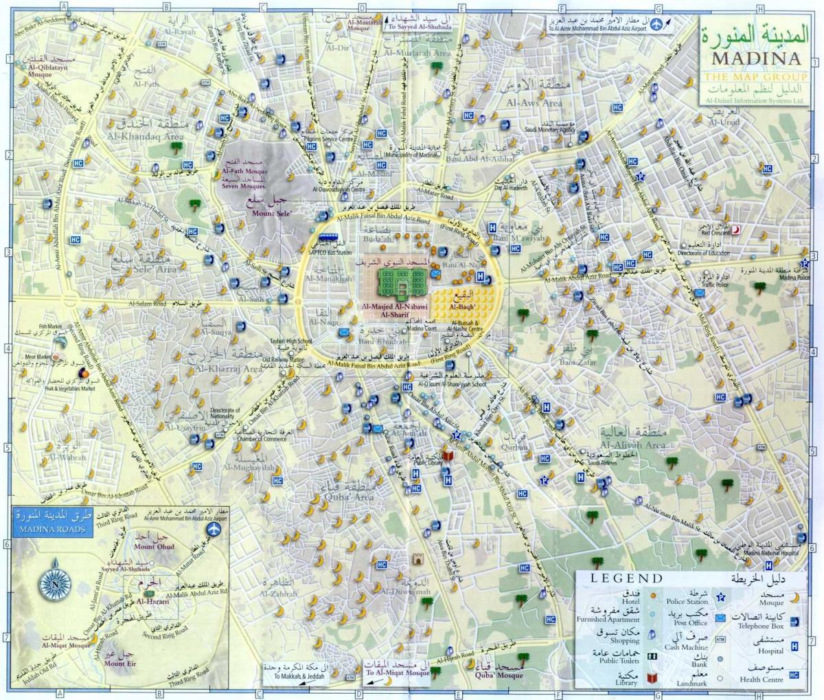 mapa de madina munawara Arabia Saudita