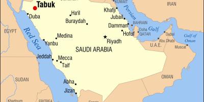 Tabuk KSA mapa