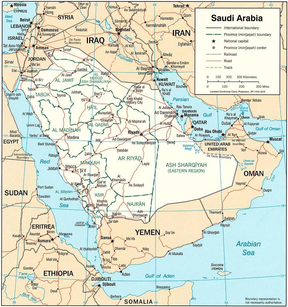 Mapa de Arabia Saudita fotos