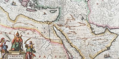 Antiguo mapa de Arabia Saudita