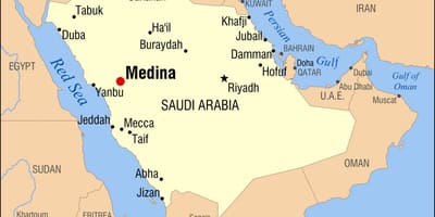 Mapa de medina, Arabia Saudita